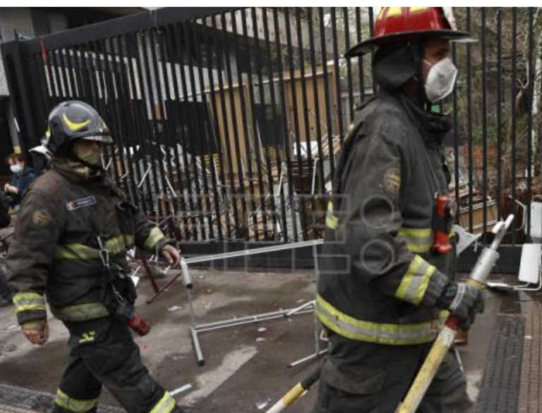 Violencia en Chile: queman dos buses en Santiago